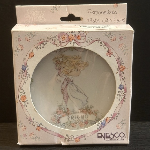 Precious Moments Friend Mini Plate 241717 "A True Friend Is a Treasure For Life" - Picture 5 of 9